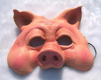 Halloween Christmas masquerade masks animal mask quality latex - pig | Дом и сад