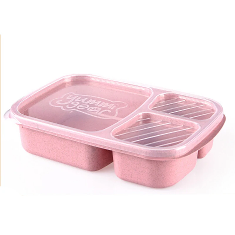 

3 Compartment Meal Prep Food Container Bento Box Portion Storage Lunch Box