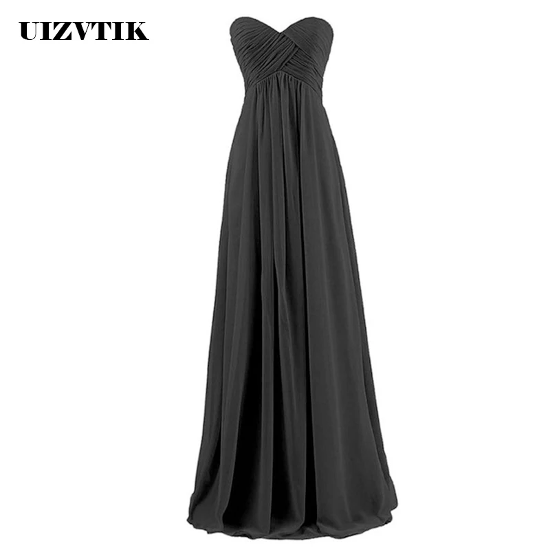 

Elegant Chiffon Bridesmaid Wedding Long Party Dress Women 2019 Plus Size Summer Dress Female Sexy Strapless Maxi Dresses White