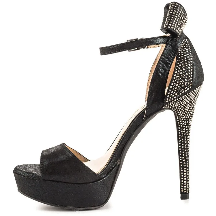 

free ship summer shoes women gladiator sandals platform shoes black beige bling crystal super high heels sandals butterfly-knot