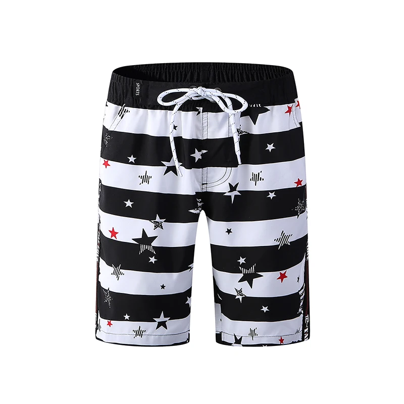 

High Quality Boy's Beach shorts Striped Flag printed Quick Dry Outdoor Water Sports Surfing Board Shorts 2019 Casual Shorts Kids
