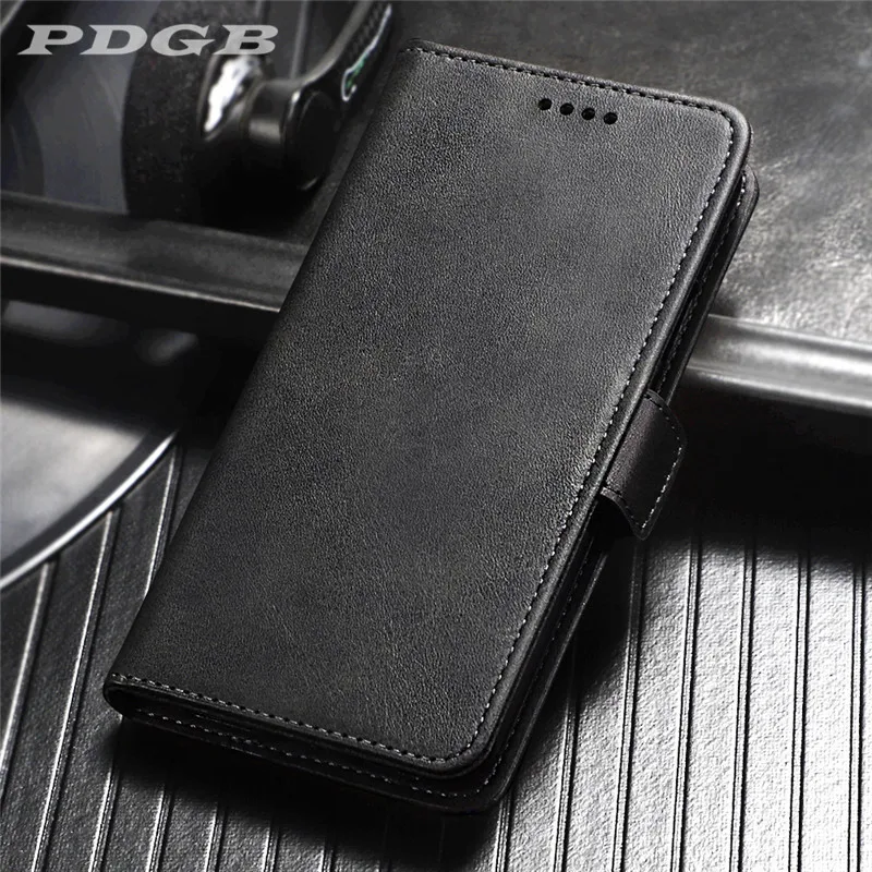

PDGB Classic Leather Case for BQ Aquaris C M5 M5.5 U Plus U2 Lite V X X2 X5 Rugged Phone Case Book Flip Wallet Cover Card Slot