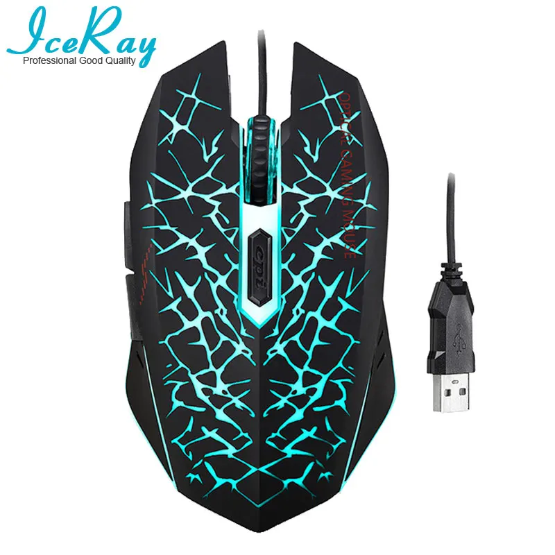 IceRay Professional Проводная игровая компьютерная мышь с разрешением 6D 3200 dpi