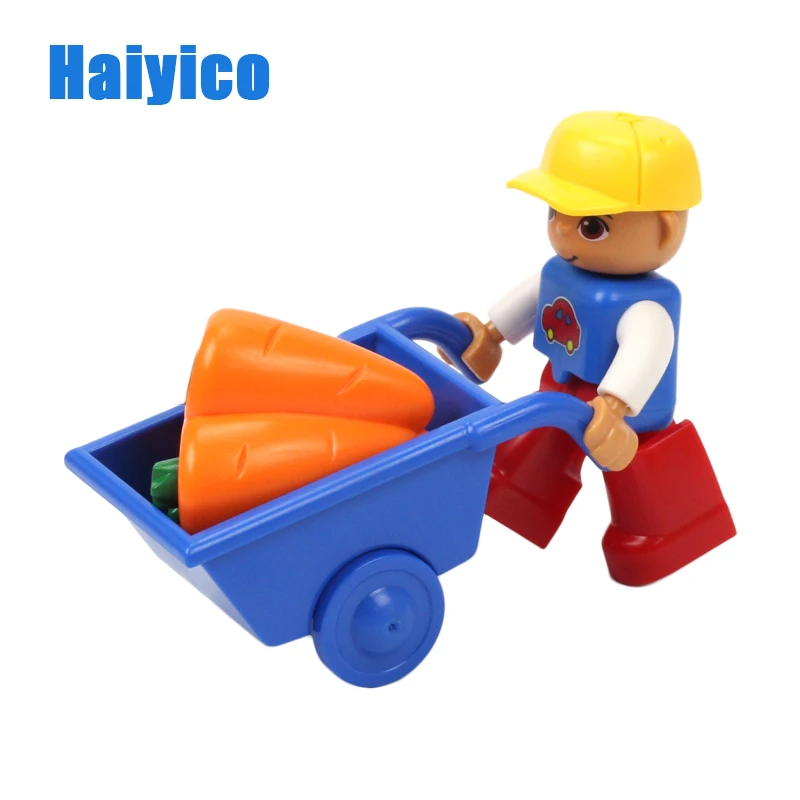 

Haiyico Country Farm Building Blocks Assemble Toy Compatible With Duplo Bricks set Creative Educational Toys For Children Gifts
