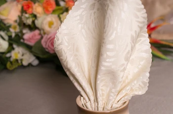 

10pcs/lot High-grade high-quality Hotel Restaurant beige cloth art cloth napkins table decoration 48*48cm
