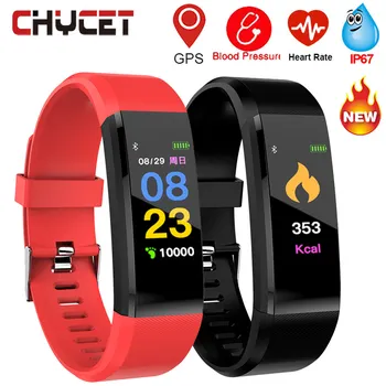 

Fitness Tracker ID115 Plus Blood Pressure Smart band Waterproof Heart Rate Monitor Smart Bracelet Watch Pedometer Smartband