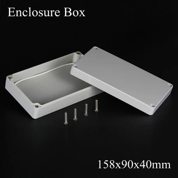 

(1 piece/lot) 158*90*40mm Grey ABS Plastic IP65 Waterproof Enclosure PVC Junction Box Electronic Project Instrument Case