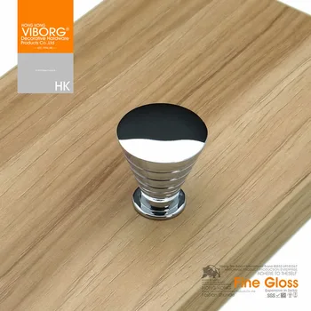 

(2 pieces) VIBORG Deluxe 25mm Solid Brass Cabinet Cupboard Door Drawer Handle Pulls Knobs, chrome, SA-C121A