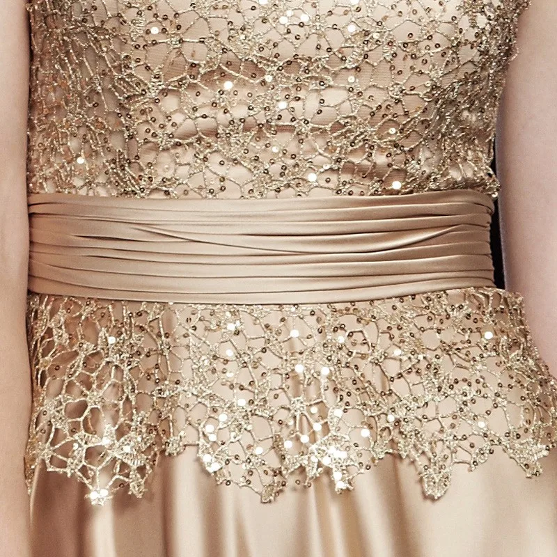 Cheap Satin Gold Royal Blue Evening Dresses Long Plus Size Elegant Formal Party Gowns for Mother of the Bride Dresses Plus Size Cheap Satin Gold Royal Blue Evening Dresses Long Plus Size Elegant Formal Party Gowns for Mother of the Bride Dresses Plus Size