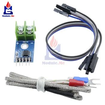 

1Set MAX6675 K-type Thermocouple Temperature Sensor -200~1300 Degrees Celsius Range SPI Module 4Pins Wire 5V DC for Arduino