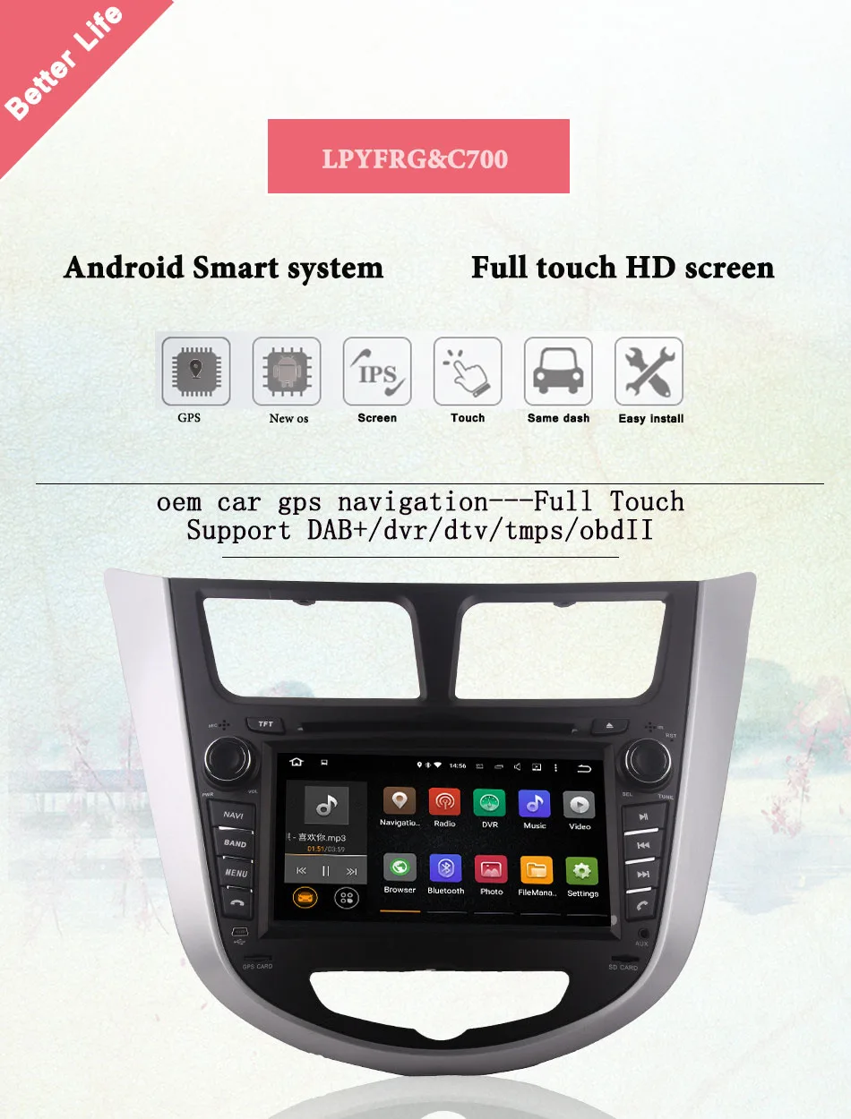 Flash Deal Octa 8 Core Android 9.0 CAR DVD player for Hyundai Solaris accent Verna i25 with GPS BT radio wifi 4G LTE Network Headunit 2