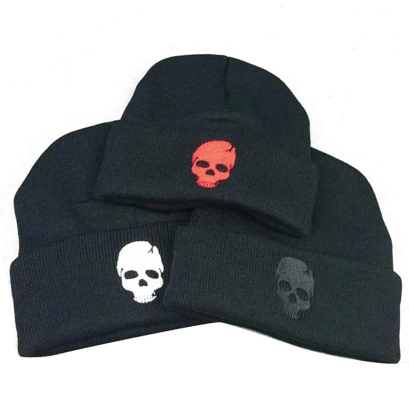 Men's Winter Skull Beanies Hats For Men Women Winter Knit Hat Caps