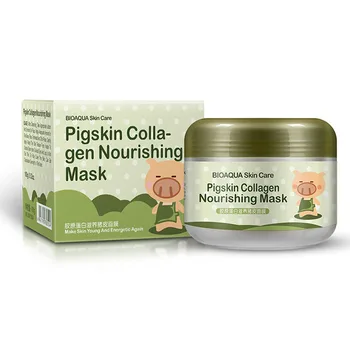 

1PC/2PCS 2PCS/lot Little Pig Pigskin Collagen Nourishing Mask Carbonated Bubble Clay Mask Moisturizing Brighten Skin Care Set