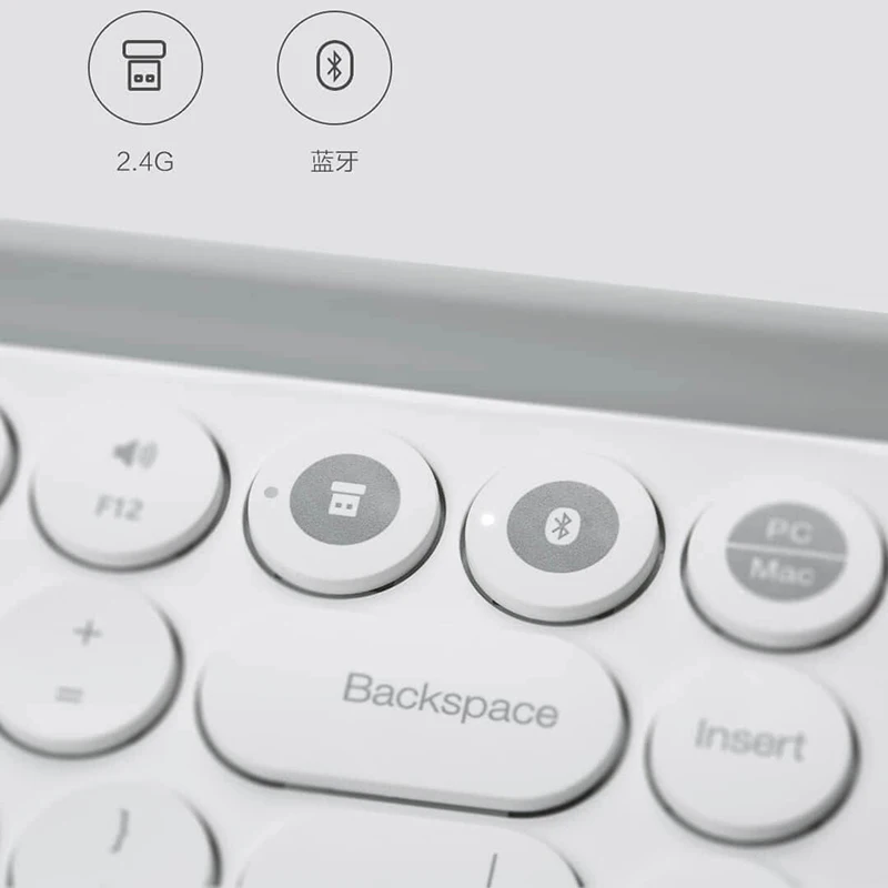 Xiaomi Miiiw Bluetooth Двухрежимная Клавиатура 2 4 ГГц беспроводное подключение 10 м в