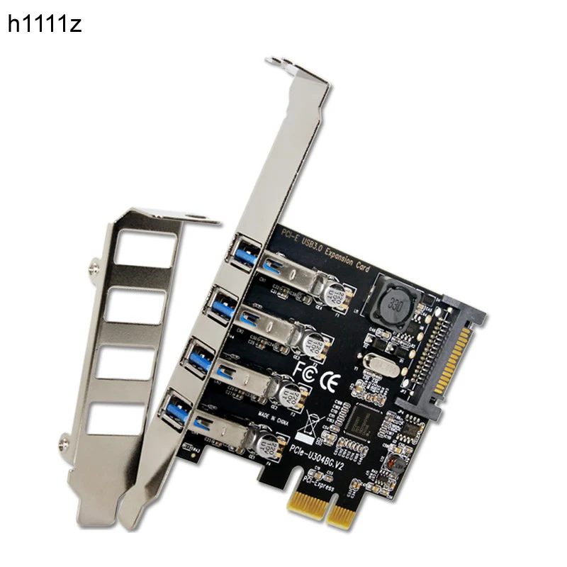 10PCS 4 Port PCIE to USB 3.0 Expansion Card PCI Express Adapter Pcie