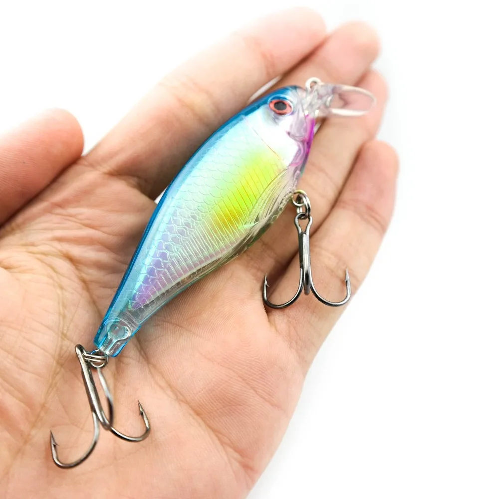 FANSHANG Fly Fishing 11CM-12G Minnow Lure Baits Artificial Swim Plastic High Carbon Hook 3D Eyes | Спорт и развлечения