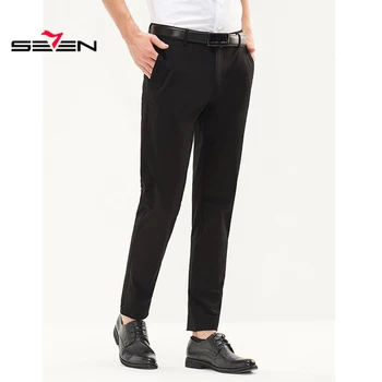 

Seven7 New Pants Men Smart Casual Long Trousers business casual pants Male straight Work Pant men's Large size 29-40 116S80020