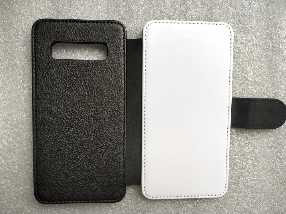 

for samsung galaxy S10 / S10 Plus / S10E Blank Flip Leather sublimation case + Polyester cloth can printable Retail 1pcs