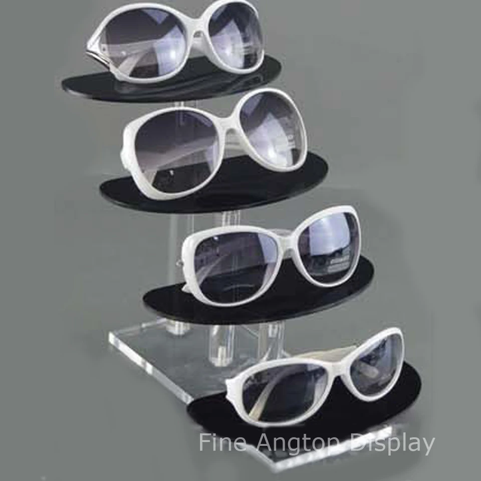 3 Tier SUNGLASSES DISPLAY RACK STAND EYEWEAR HOLDER Clear Acrylic Store Display