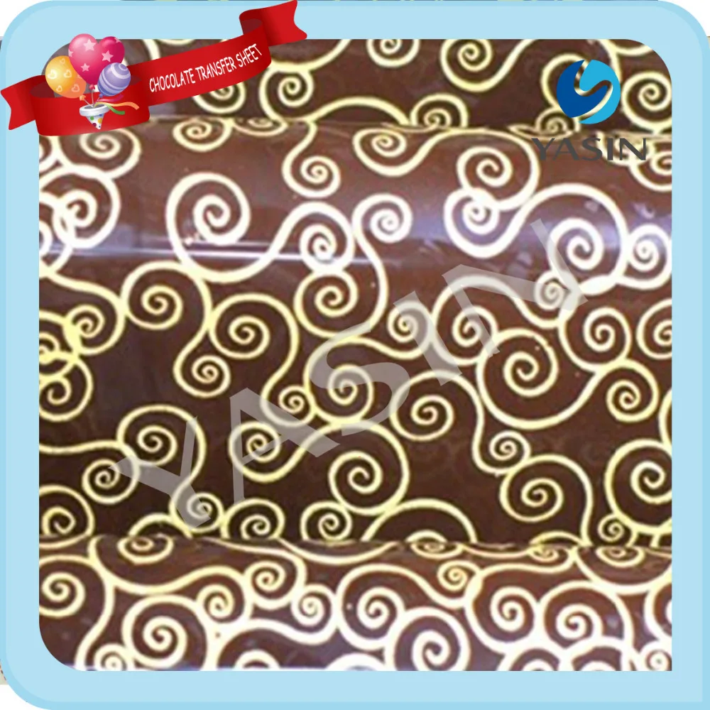 FREE SHIPPING Chocolate Transfer Sheets Wholesale 10PCS Large Sizein