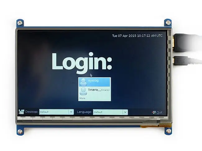 7 дюймовый емкостный сенсорный ЖК экран Raspberry Pi (B) 800 × 480 HDMI низкая мощность для 2/3/4B