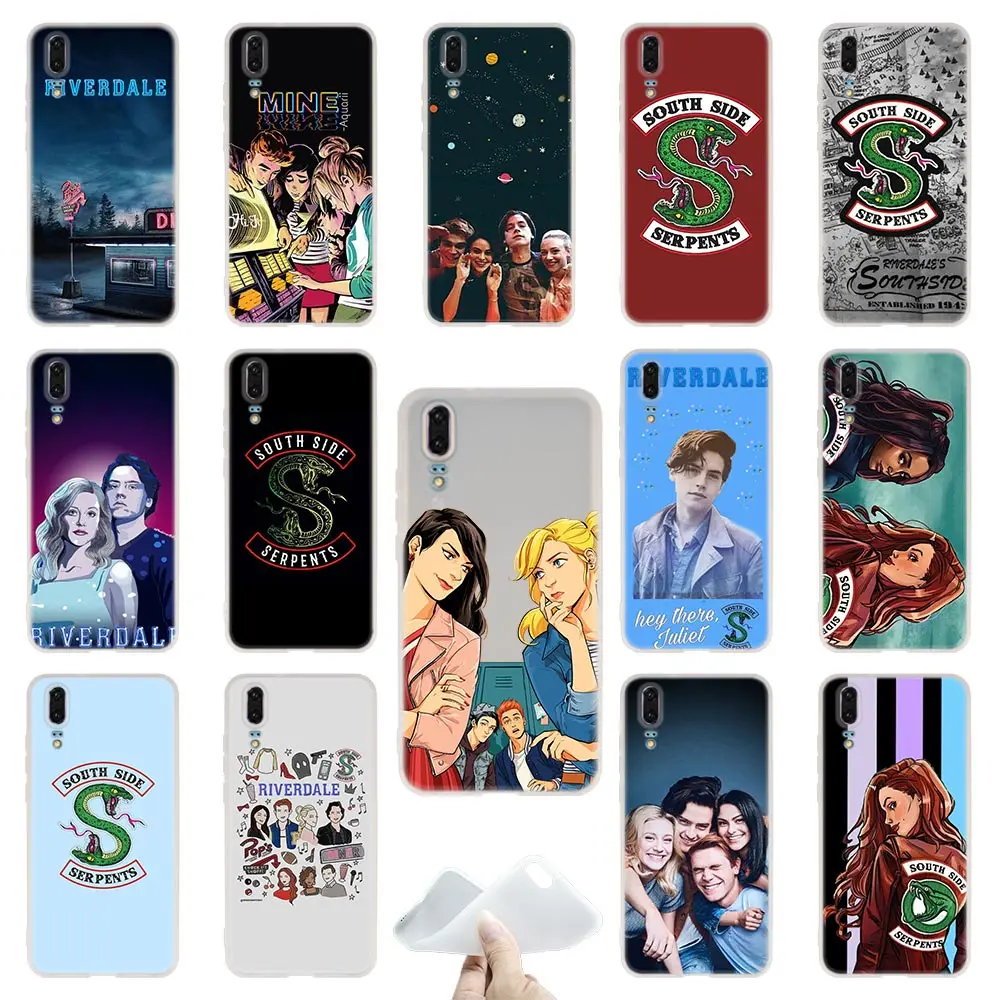

Riverdale South Side Serpents TPU Cover Phone Cases Soft For Huawei P 20 pro P10 Plus P9 P8 lite 2017 P30 pro samrt 2019 Nova 3e