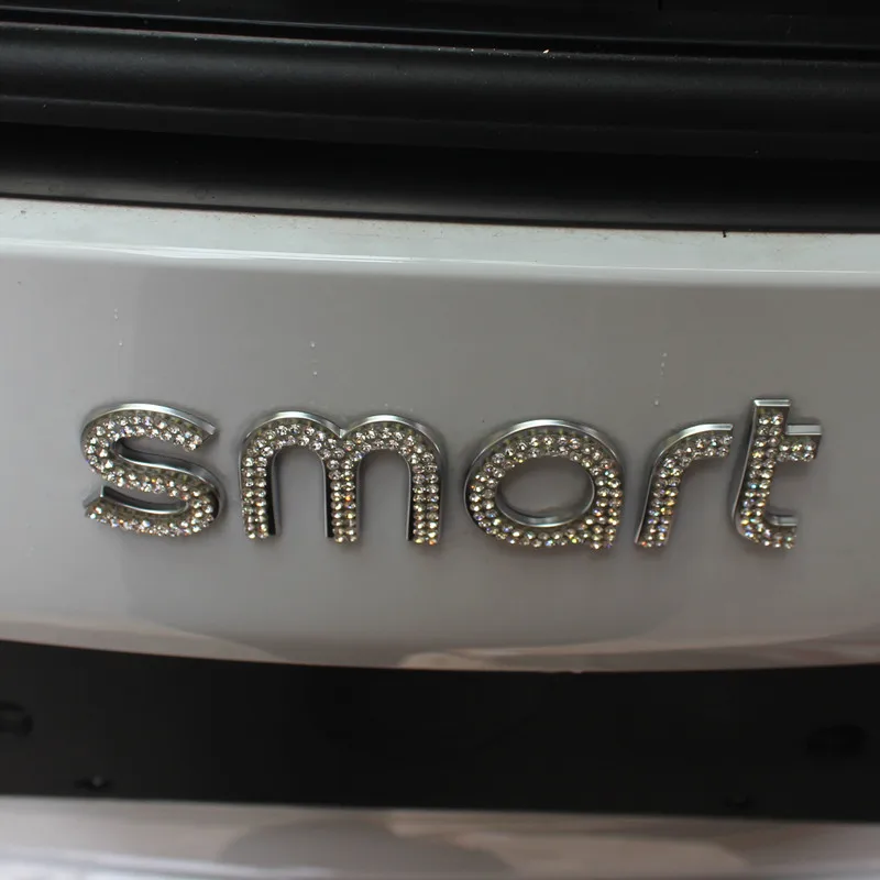Для Smart Fortwo Forfour 453 наклейка с логотипом блестящая Автомобильная на заднюю часть