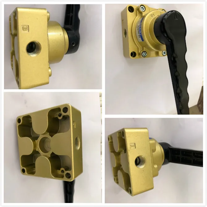 HV200300400PneumaticAirHandValve4Way3PositionHandOperated
