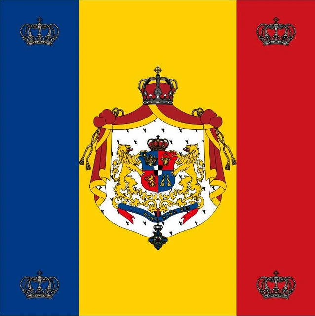 KAFNIK, romania royalty di Bandiera Romania Bandiera 90*90 cm 100