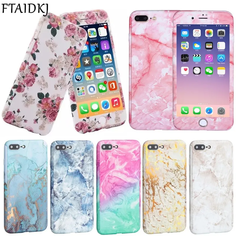 FTAIDKJ модный Твердый чехол для iPhone X 8 Plus 6 6S 5 5S SE 360 градусов чехлы с полной защитой |
