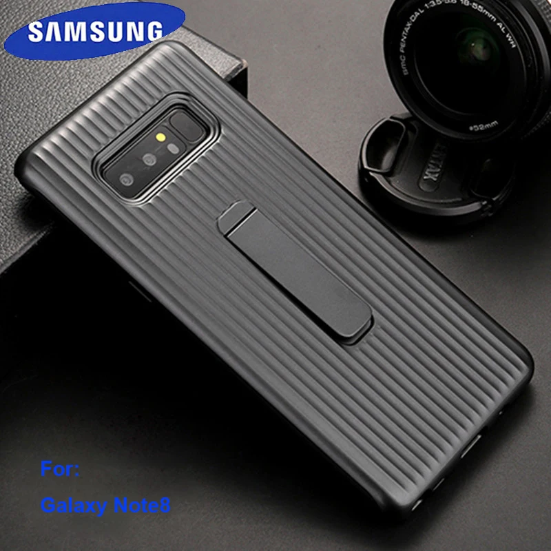 

100% Genuine Samsung Smartphone Case For Galaxy Note8 With 6 Colors Available Plastic Acrylic Material Kickstand Cover