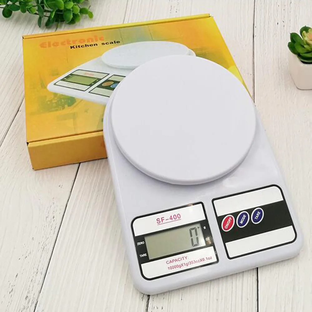 

10kg/1g Digital Scale Kitchen Food Diet Postal Scale Electronic Weight Scales Balance Weighting Tool LED Electronic 350gE