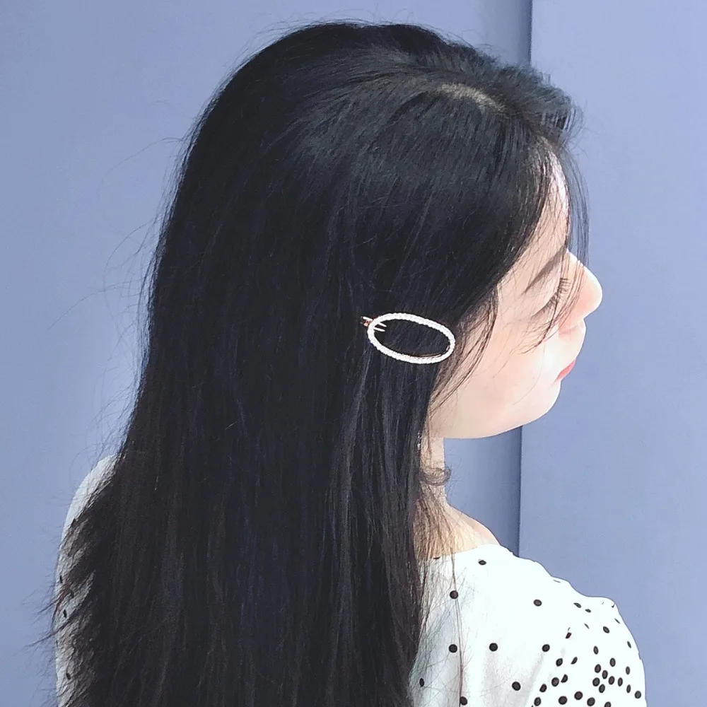 

Women Hair Clips Barrettes Hair Styling Tools Accessories for Girls Crystal Rhinestones Hairpins Headdress Hollow Headwear FJ106