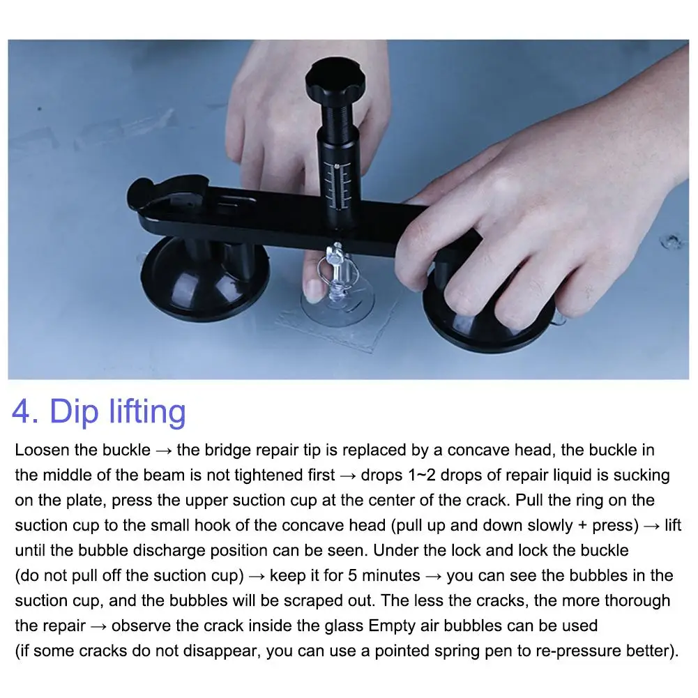 Auto Glass Repair Kit Glass Crack Pit Repair Car Front Windshield Repair Fluid Glass Repair Kit Herramientas Para El Auto