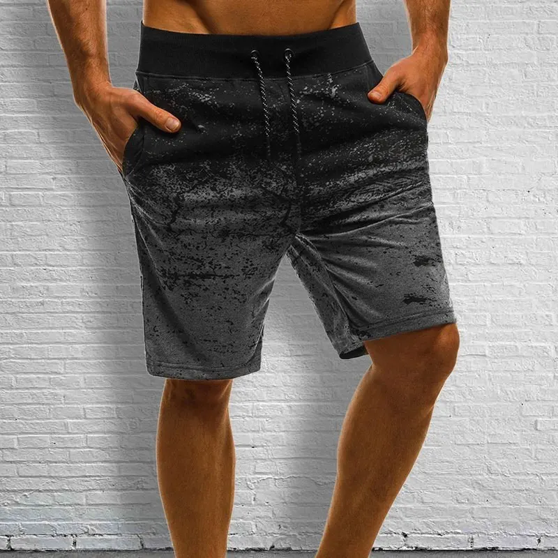 2020 Men Casual Shorts Hot Sale Fashion Printed Joggers Short Sweatpants Summer Hip Hop Slim Workout Shorts M-3XL