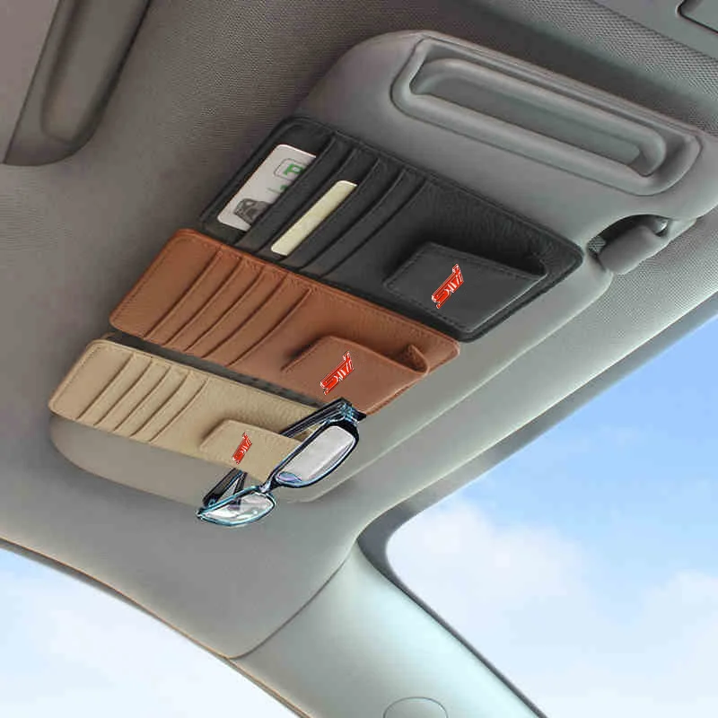 

Genuine Leather car glass clip car sunshade decoration For SUBARU BMW M mini Mercedes-Benz AMG Audi Sline Volkswagen Skoda Fiat