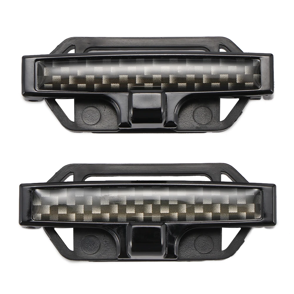 AOZBZ 2 шт. крепкие регулируемые зажимы для ремня безопасности автомобиля Нескользящая Пряжка ремня безопасности простой Зажим Фиксирующий Зажим Автомобильный Стайлинг - Название цвета: Black