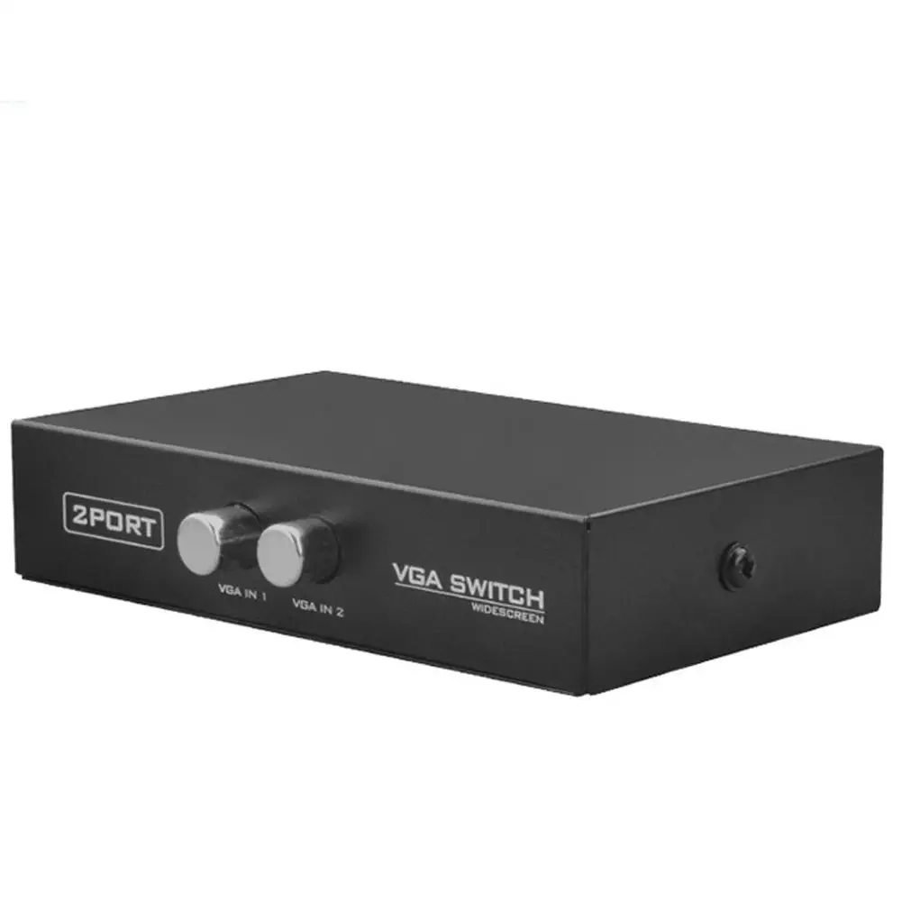 VGA коммутатор 2 в 1 из VGA компьютерный коммутатор 2 порта VGA коммутатор 2 пути VGA сплиттер коробка видео переключатель монитор конвертер адаптер