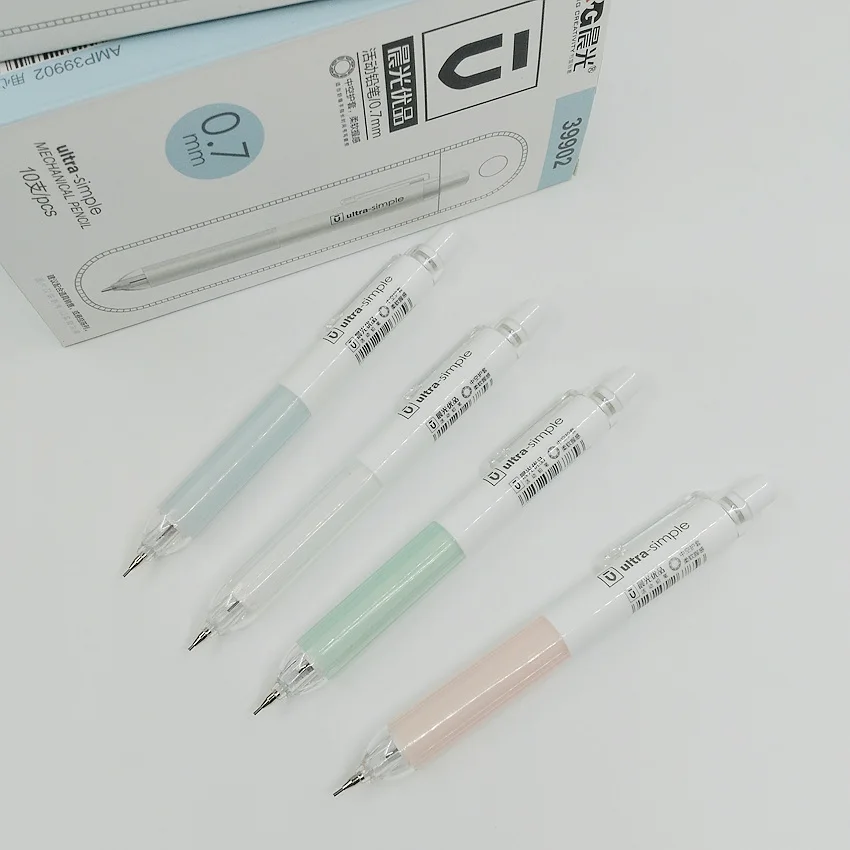 

[M&G] (5 Pieces/Lot) Cute Mechanical Pencils 0.5mm 0.7mm With Top Eraser School Kids Stationery Office Supplies M39901