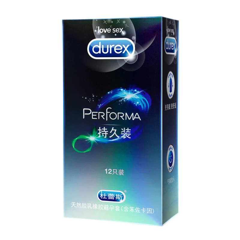 

Durex New 12Pcs Condom Medium 190Mm/52.5Mm±2M Long-Lasting Penisl Cocks Cuff Extra Thin Soft Lubrication Condoms Intimate Supp