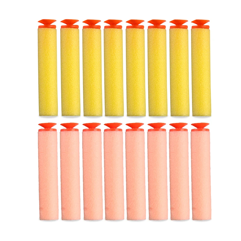 

Bullets 40 pcs foam bullets general soft bullets shockwaves toy guns bullets and Suction cup Blasters Refill Clip Darts 2 color
