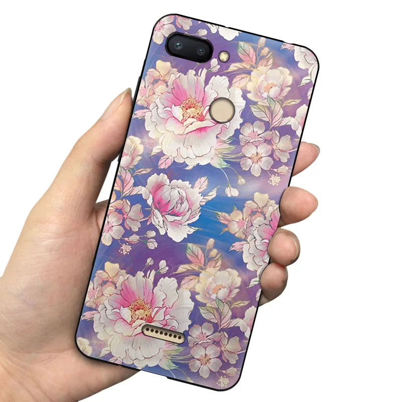 Чехол EiiMoo Funda для Xiaomi Redmi 6, чехол для Xiaomi Redmi 6A, силиконовый чехол для задней панели телефона Xaomi Redmi 6 6A, мягкий чехол из ТПУ - Цвет: 47