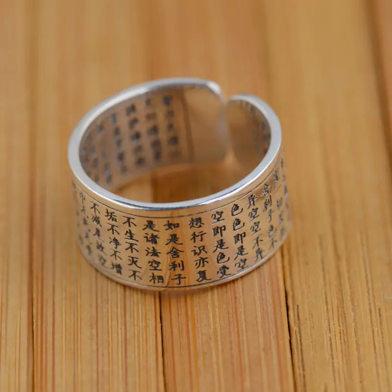 

S990 sterling silver ring antique crafts a heart jewelry lovers on behalf of opening