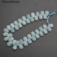 6x9 мм Ограненные Природные Однотонная одежда Амазонит плоским падения грушевидную Форма камень Loose бусы DIYJewelry делая 3 пряди за много