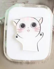 AudWhale Hug Cat милый Футляр для контактных линз с волнистыми ручными милыми линзами портативный контейнер для линз для девочек ящик для кабеля с животными для линз - Цвет: 5