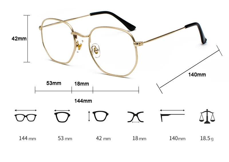 square eyeglasses frame for women clear lens detail (1)