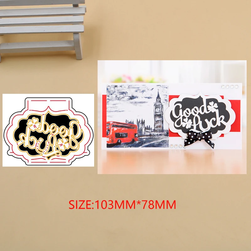 

Good luck pop up Metal Cutting Dies Stencils for DIY Scrapbook Photo Album Paper Card Decorative Craft Embossing Dies new 2019