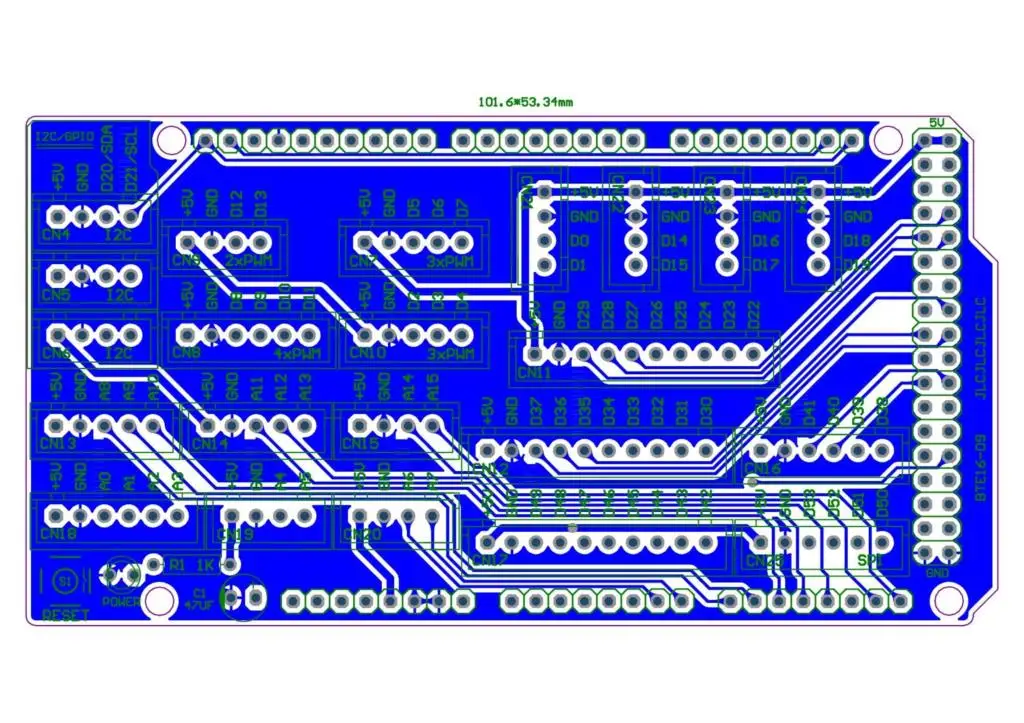 10 шт. I/O расширение PCB для MEGA 2560 R3 доска DIY Mega-2560 R3 Mega2560 bte16-09