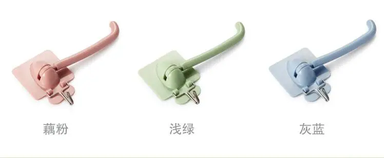 

180-Degree creative strong plastic hook hook, kitchen bathroom, no trace wall, towel hook, wholesale clothing hook.