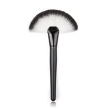 Slim Fan Shape Powder Concealer Blending Finishing Highlighter Highlighting Makeup Brush Cosmetics Make Up Tool